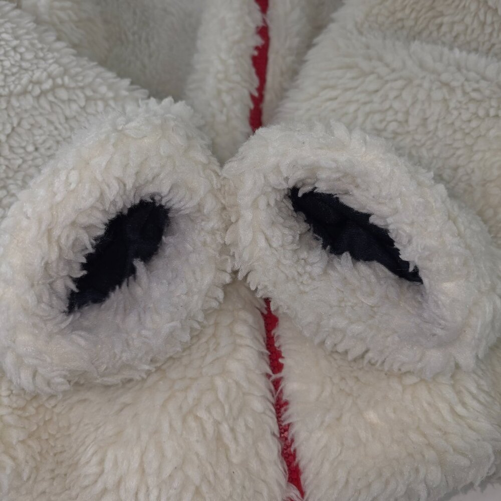 TOMMY HILFIGER White Warm Fuzzy Full Zip Sherpa Jacket WOMEN'S SIZE MEDIUM - Picture 5 of 16
